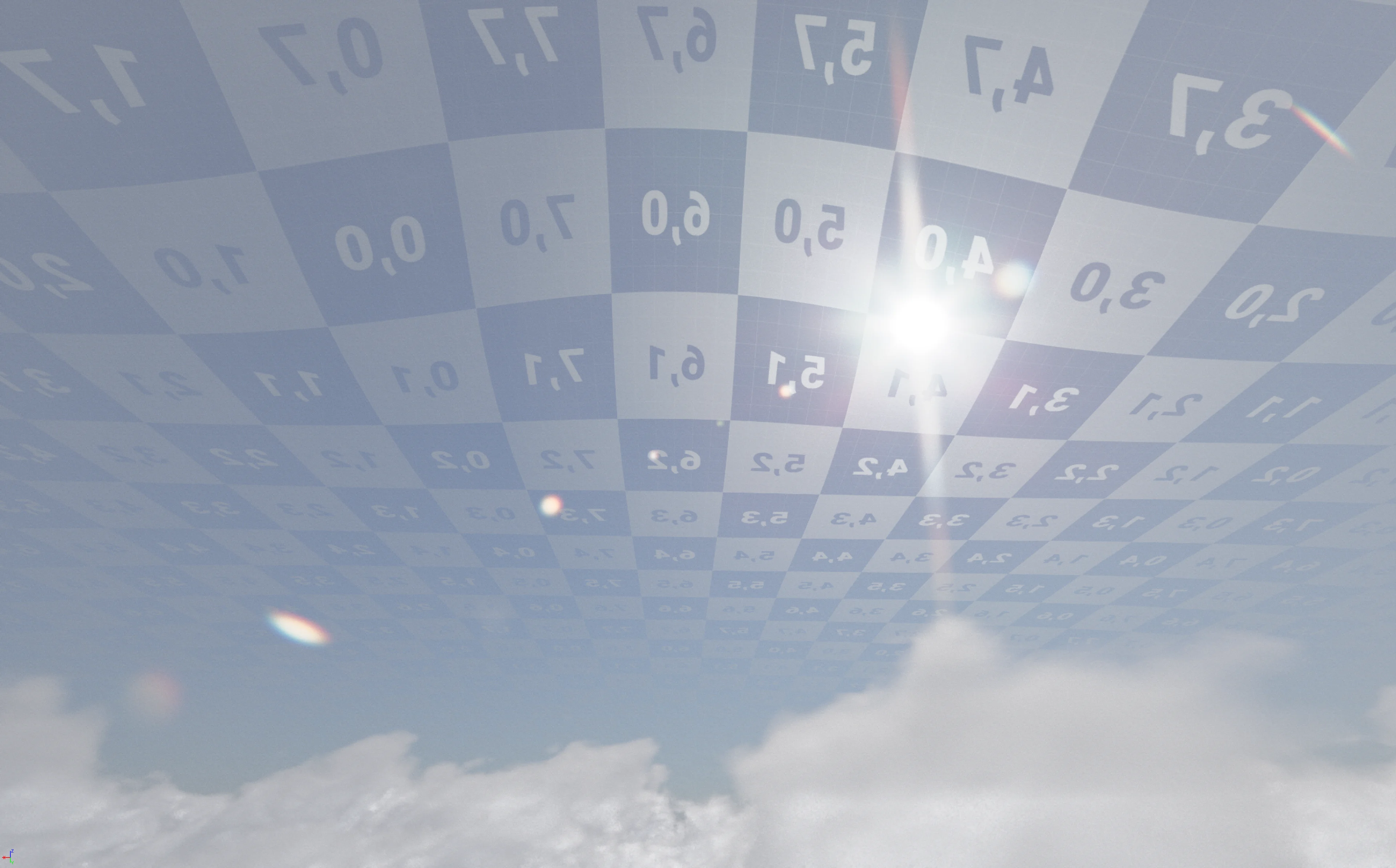 A visualisation of the cloud wisps' UVs